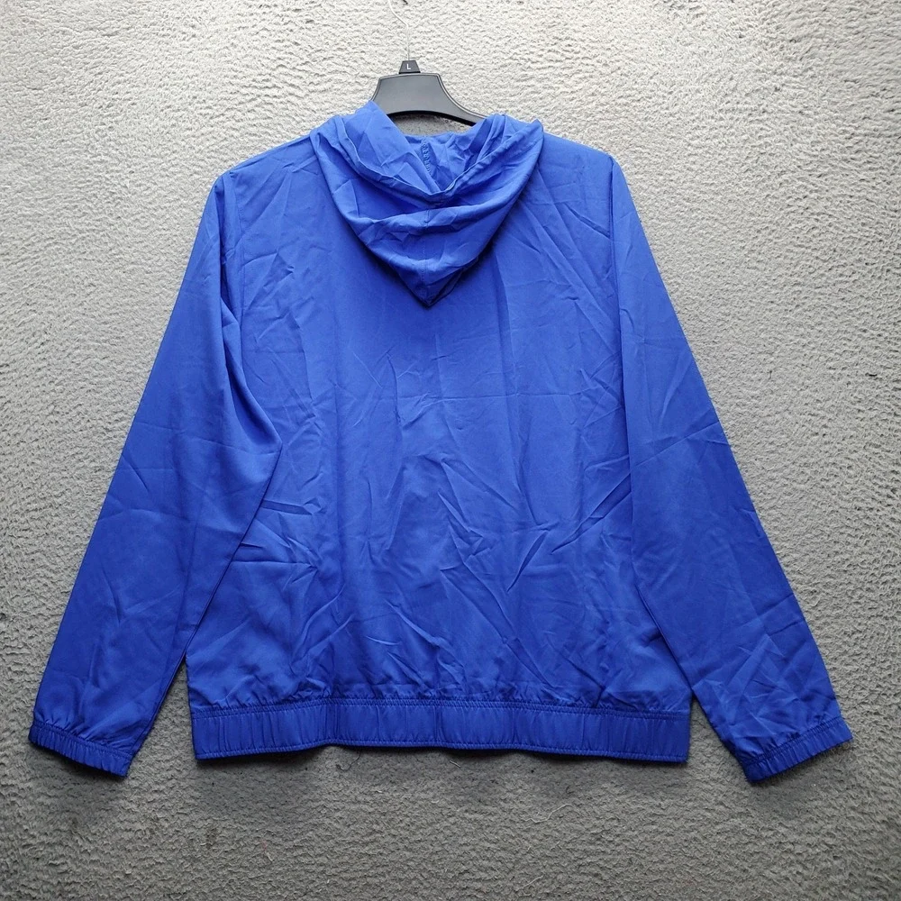 Reebok Windbreaker Jacket Mens L Multi Colorblock Athletic Full Zip 3RSMJ1706
